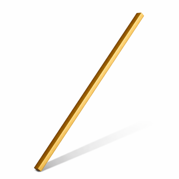Pikk käepide, kuldne, sirge, 1000mm