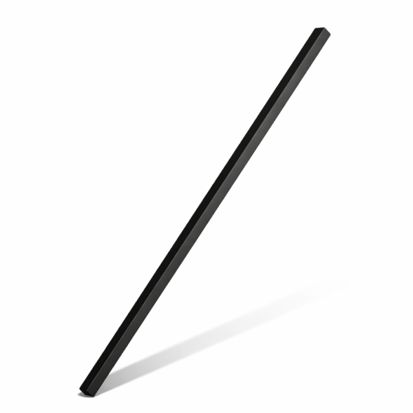 Pikk käepide, must, sirge, 1000mm